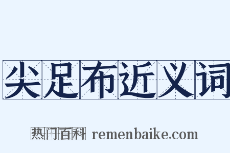 尖足布近义词是什么意思的图片